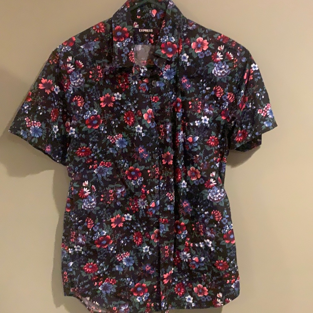 Express size small. casual buttondown.
